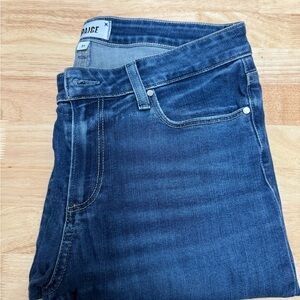 PAIGE Womens Dark Blue Slim Jeans